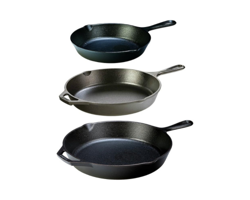 Cast Iron 3 Skillet Bundle